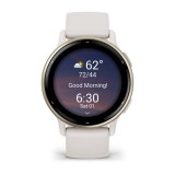 Garmin Vivoactive 5 3.05 cm (1.2 ) AMOLED 42 mm Digitale 390 x 390 pixel Touchscreen Bianco Wi-Fi GPS (satellite)