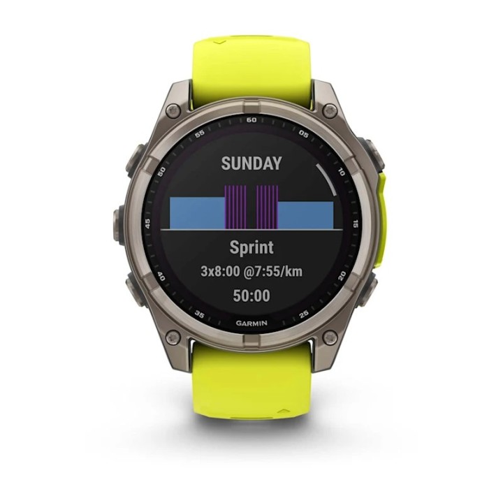 Garmin fenix 8 3.3 cm (1.3 ) 47 mm Digitale 260 x 260 pixel Touchscreen Titanio Wi-Fi GPS (satellite)