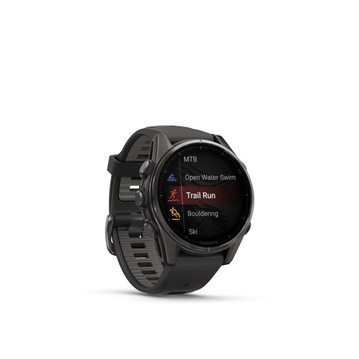 Garmin fenix 8 3.3 cm (1.3 ) AMOLED 43 mm Digitale 416 x 416 pixel Touchscreen Nero Wi-Fi GPS (satellite)