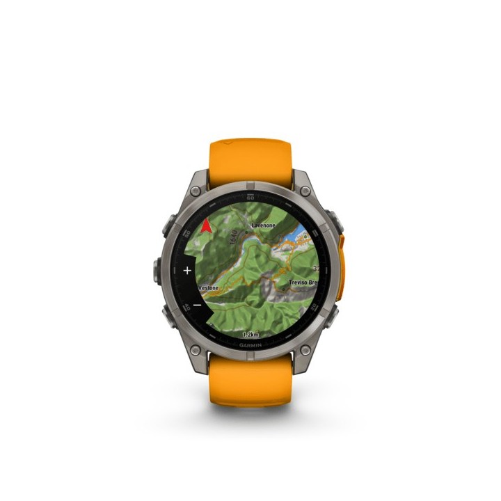 Garmin fenix 8 3.56 cm (1.4 ) AMOLED 47 mm Digital 454 x 454 pixels Touchscreen Graphite Wi-Fi GPS (satellite)