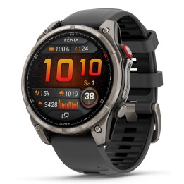 Garmin fenix 8 Pro 3.56 cm (1.4 ) AMOLED 47 mm Digitale 454 x 454 pixel Touchscreen Graphite Titanium Wi-Fi GPS (satellite)