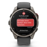 Garmin fenix 8 Pro 3.56 cm (1.4 ) AMOLED 47 mm Digitale 454 x 454 pixel Touchscreen Graphite Titanium Wi-Fi GPS (satellite)