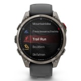 Garmin fenix 8 Pro 3.56 cm (1.4 ) AMOLED 47 mm Digitale 454 x 454 pixel Touchscreen Graphite Titanium Wi-Fi GPS (satellite)