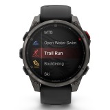 Garmin fenix 8 Pro 3.56 cm (1.4 ) AMOLED 47 mm Digitale 454 x 454 pixel Touchscreen Grigio Wi-Fi GPS (satellite)