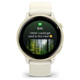 Garmin vívoactive 6 3.05 cm (1.2 ) AMOLED 42 mm Digitale 390 x 390 pixel Touchscreen Bianco Wi-Fi GPS (satellite)