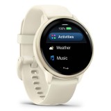 Garmin vívoactive 6 3.05 cm (1.2 ) AMOLED 42 mm Digitale 390 x 390 pixel Touchscreen Bianco Wi-Fi GPS (satellite)