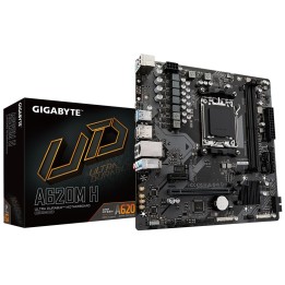 GIGABYTE A620M H Scheda madre - Supporta processori AMD Ryzen 8000 CPUs 5+2+2 Fasi VRM digitale VRM fino a 7200MHz DDR5 (OC) 1xP