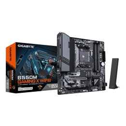GIGABYTE B550M GAMING X WIFI6 Scheda madre - AMD Ryzen 5000 CPUs 5+3 Phases VRM fino a 3200MHz DDR4 1xPCIe 4.0 + 1xPCIe 3.0 M.2 