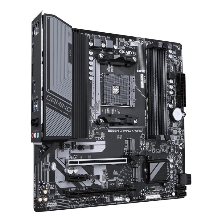 GIGABYTE B550M GAMING X WIFI6 Scheda madre - AMD Ryzen 5000 CPUs 5+3 Phases VRM fino a 3200MHz DDR4 1xPCIe 4.0 + 1xPCIe 3.0 M.2 