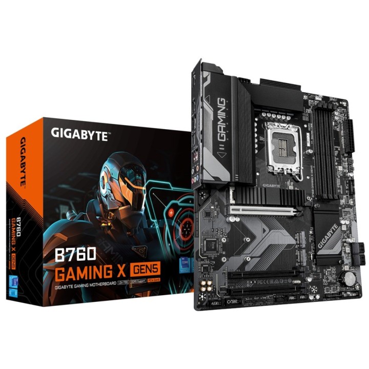 GIGABYTE B760 GAMING X GEN5 Scheda madre - Supporta processori Intel Core 14ª generazione 8+1+1 fasi VRM VRM fino a 5600MHz DDR5
