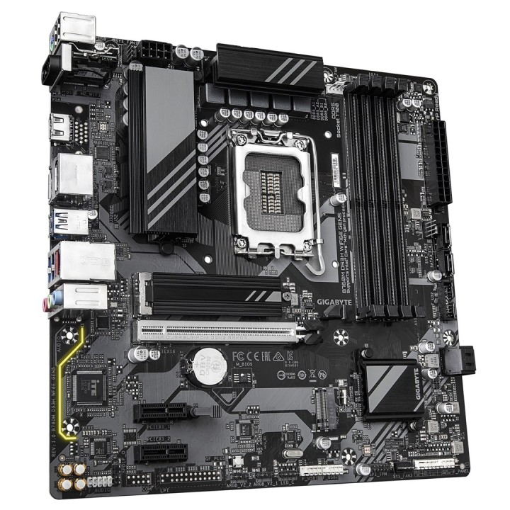GIGABYTE B760M DS3H WIFI6E GEN5 Scheda madre - Supporta processori Intel Core 14ª generazione 6+2+1 fasi VRM digitale VRM fino a