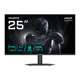 GIGABYTE G25F2A 25 FHD Monitor Gaming - 1920 x 1080 240Hz 1ms 300 cd/m2 Display HDR 10 HDMI 2.0 Displayport 1.4