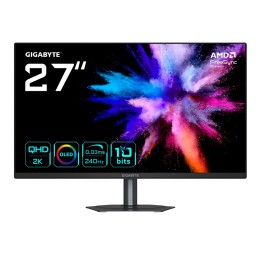 GIGABYTE GO27Q24 27” OLED 2K QHD monitor da gaming - 2560 x 1440 240Hz 0.03ms 400 cd/m2 FreeSync Premium HDMI 2.0 Displayport 1.