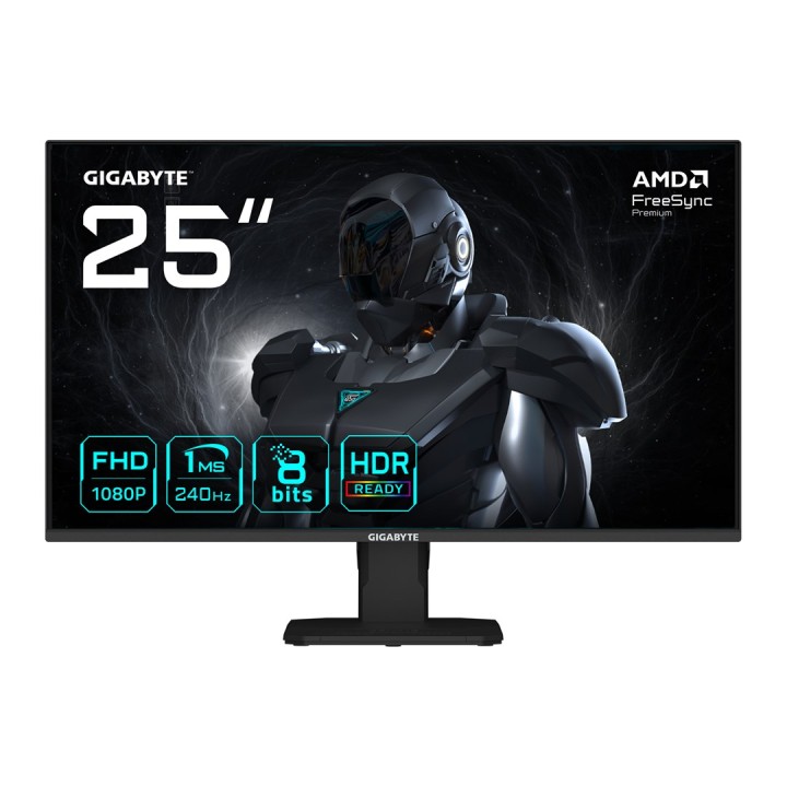 GIGABYTE GS25F2A 25 FHD Monitor gaming - 1920 x 1080 240Hz 1ms 300 cd/m2 Display HDR 10 HDMI 2.0 Displayport 1.4