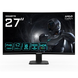 GIGABYTE GS27FC2 27 FHD Monitor gaming curvo - 1920 x 1080 240Hz 1 350 cd/m2 HDR Ready HDMI 2.0 Displayport 1.4