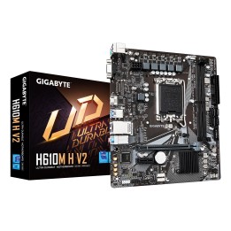 GIGABYTE H610M H V2 DDR5 Scheda madre - Supporta processori Intel Core 14ª generazione 6+1+1 VRM digitale ibrido VRM fino a 3200