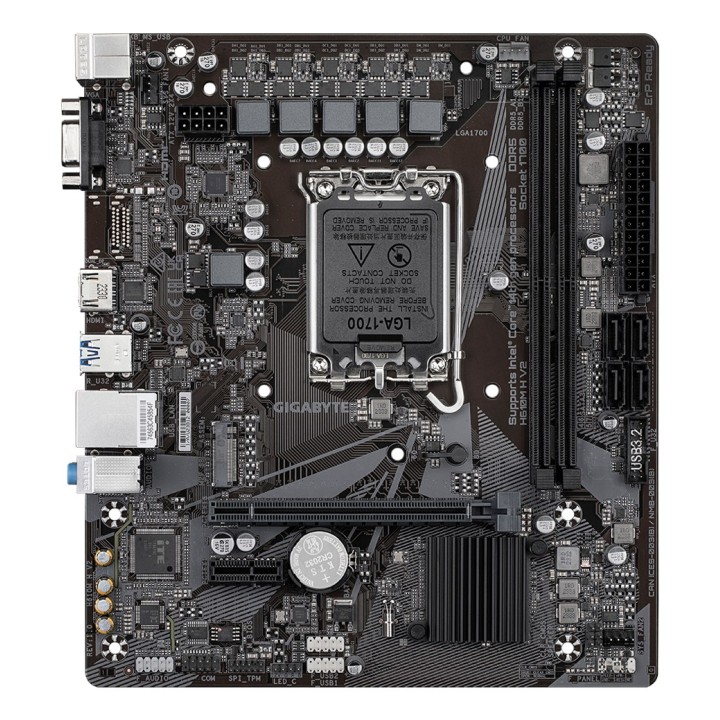 GIGABYTE H610M H V2 DDR5 Scheda madre - Supporta processori Intel Core 14ª generazione 6+1+1 VRM digitale ibrido VRM fino a 3200