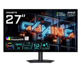 GIGABYTE MO27Q28GR 27” WOLED QHD lucido monitor da gaming - 2560 x 1440 280Hz 0.03ms 335 cd/m2 Display HDR True Black 500 HDMI 2