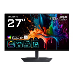 GIGABYTE MO27Q3 27” OLED QHD monitor da gaming - 2560 x 1440 360Hz 0.03ms 250 cd/m2 G-Sync Compatible FreeSync Premium Pro Displ
