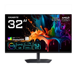 GIGABYTE MO32U2 32” OLED 4K UHD monitor da gaming - 3840 x 2160 240Hz 0.03ms 250 cd/m2 G-Sync Compatible FreeSync Premium Pro Di