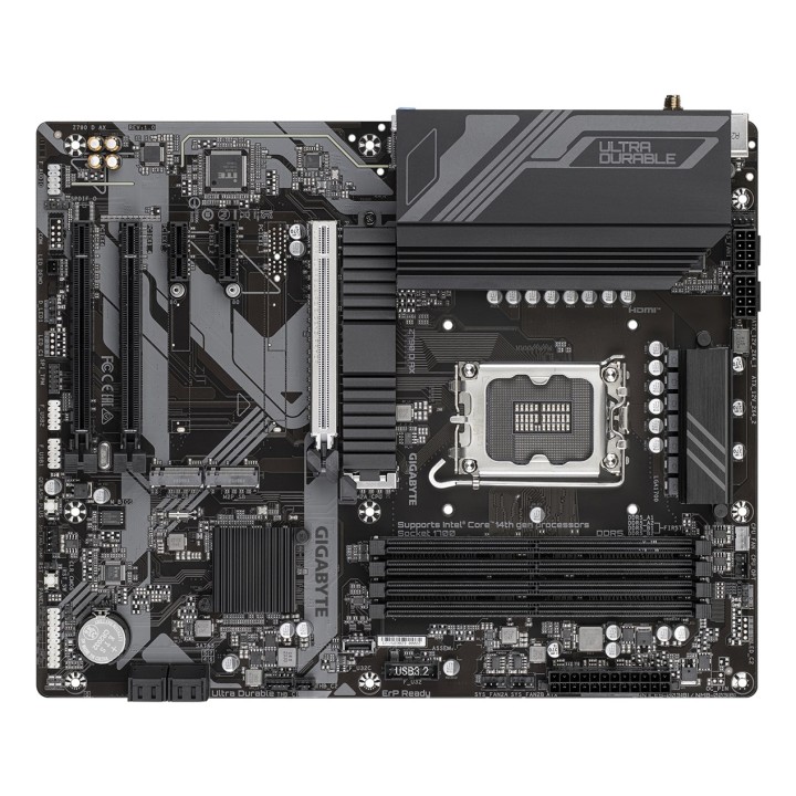 GIGABYTE Z790 D AX Scheda madre - Supporta processori Intel Core 14ª generazione 12+1+1 Fasi VRM digitale VRM fino a 7600MHz DDR