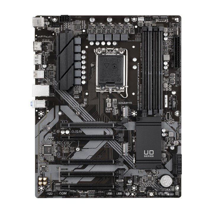 Gigabyte B760 DS3H DDR4 Scheda madre - Supporta processori Intel Core 14ª generazione 18+2+1 Fasi VRM digitale VRM fino a 5333MH