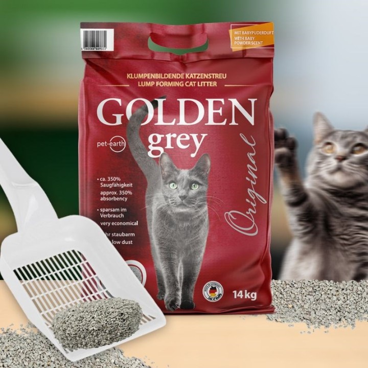GOLDEN Grey Original - lettiera in bentonite - 7kg