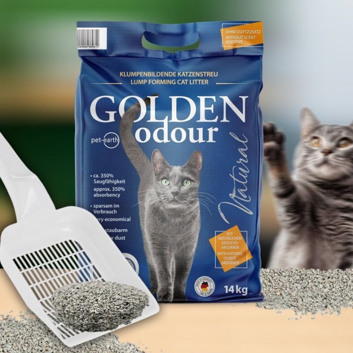 GOLDEN Odour Natural - lettiera di bentonite - 7kg