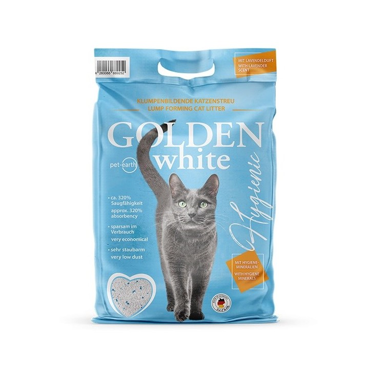 GOLDEN White Hygienic - lettiera di bentonite - 14kg