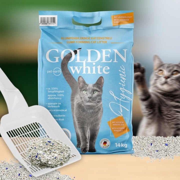 GOLDEN White Hygienic - lettiera di bentonite - 7kg