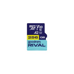 GOODRAM RIVAL M2AA 256 GB MicroSDXC V30 A2 UHS-I U3 + adattatore (GGSM2AA-2560R12)