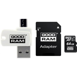 Goodram Tutto in uno M1A4-0640R12 scheda di memoria 64 GB MicroSDXC Class 10 UHS-I + lettore di schede
