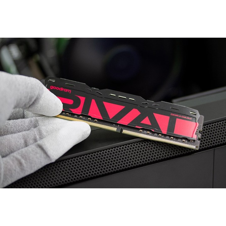 Goodram *DDR4 Rival Radiant 32GB (2*16)/3200 CL16 Modulo memoria rosso 2 x 16 GB 3200 MT/s 288-pin DIMM