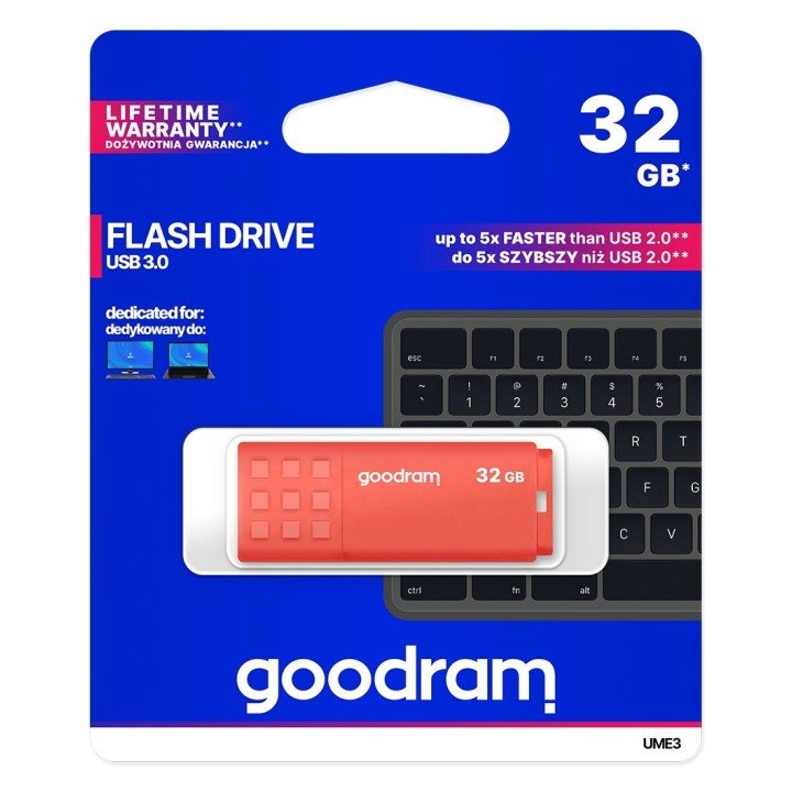 Goodram 32GB USB 3.0 USB chiavetta USB USB Type-A arancione
