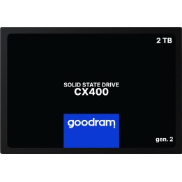 Goodram CX400 SSDPR-CX400-02T-G2 2 TB 2.5 Serial ATA III 3D NAND