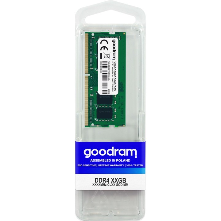 Goodram GR3200S464L22/32G modulo memoria 32 GB 1 x 32 GB DDR4 3200 MHz
