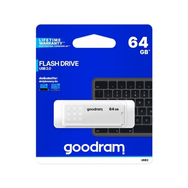 Goodram USB pendrive UME2 64 GB USB Type-A 2.0 bianco