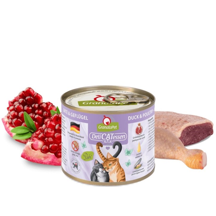 GRANATAPET DeliCATessen Anatra e pollame - cibo umido per gatti - 200g