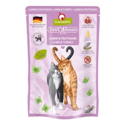 GRANATAPET DeliCATessen Agnello e tacchino - cibo umido per gatti - 85g