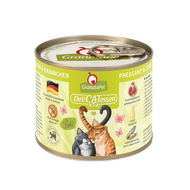 GRANATAPET DeliCATessen Fagiano e coniglio - cibo umido per gatti - 200g