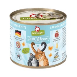 GRANATAPET DeliCATessen Salmone e tacchino - cibo umido per gatti - 200g