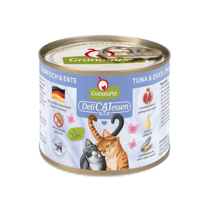 GRANATAPET DeliCATessen Tonno e anatra - cibo umido per gatti - 200g