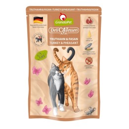 GRANATAPET DeliCATessen Tacchino e fagiano - cibo umido per gatti - 85g