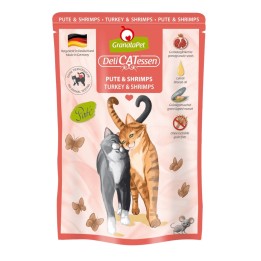 GRANATAPET DeliCATessen Tacchino e gamberi - cibo umido per gatti - 85g