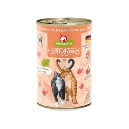 GRANATAPET DeliCATessen Vitello e coniglio - cibo umido per gatti - 400g