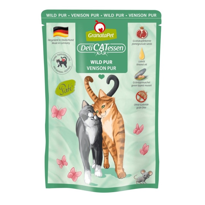 GRANATAPET DeliCATessen Cervo - cibo umido per gatti - 85g