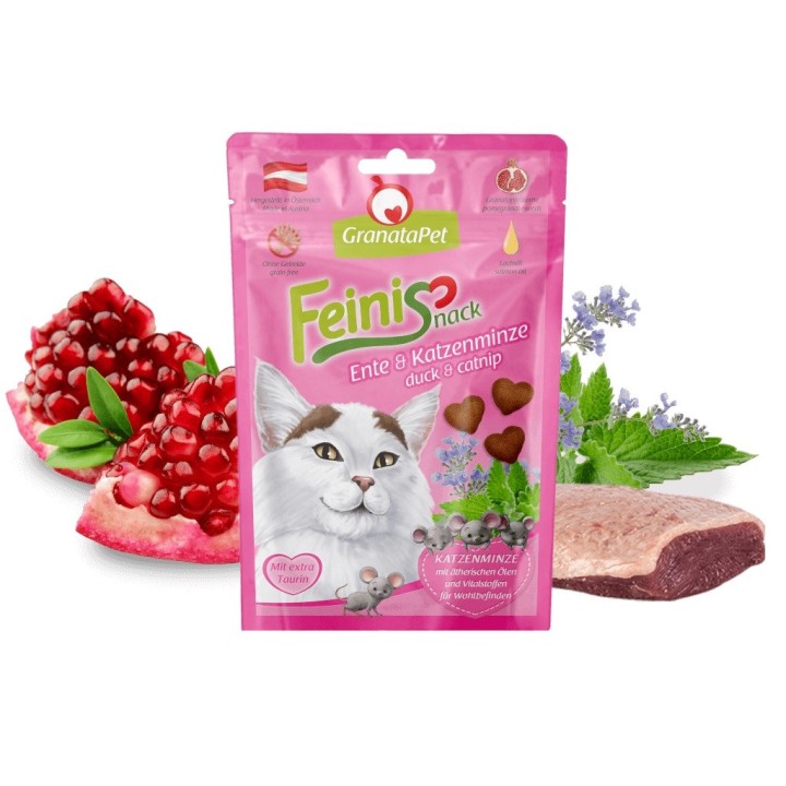 GRANATAPET FeiniSnack Anatra e catnip - snack per gatti - 50g