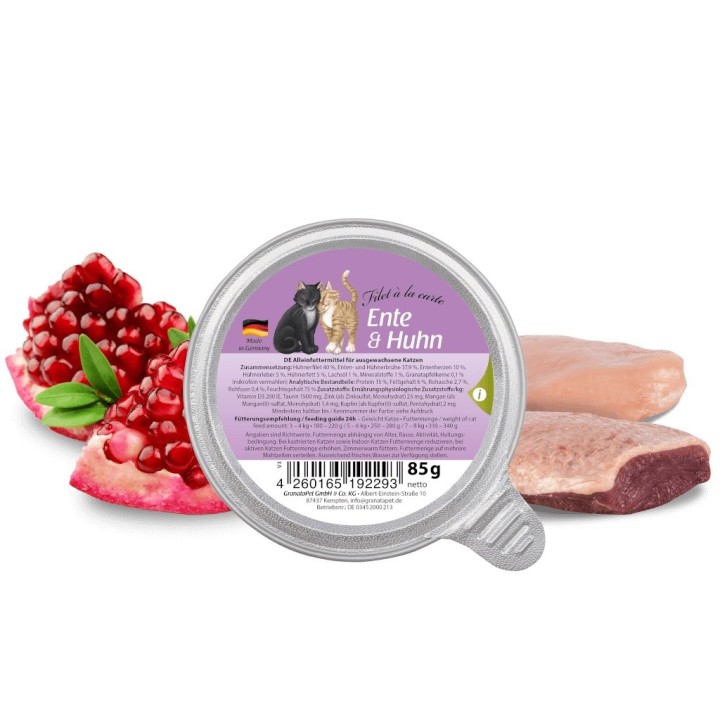 GRANATAPET Filet á la carte Anatra con pollo - cibo umido per gatti - 85g