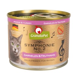 GRANATAPET Symphonie No.2 Gamberetti e tacchino - cibo umido per gatti - 200g