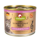 GRANATAPET Symphonie No.2 Gamberetti e tacchino - cibo umido per gatti - 200g